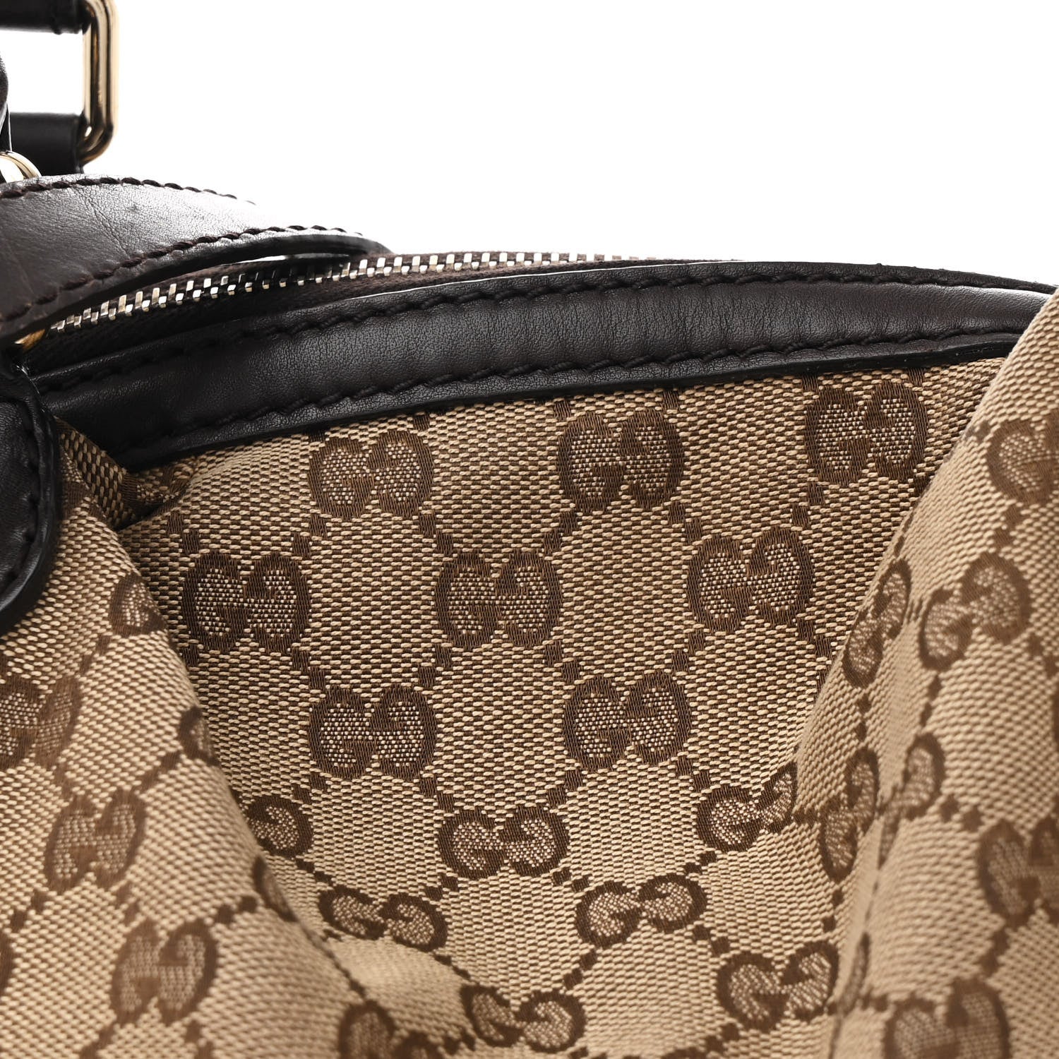 Gucci Monogram Medium Sukey Boston Bag Brown 8 of 11