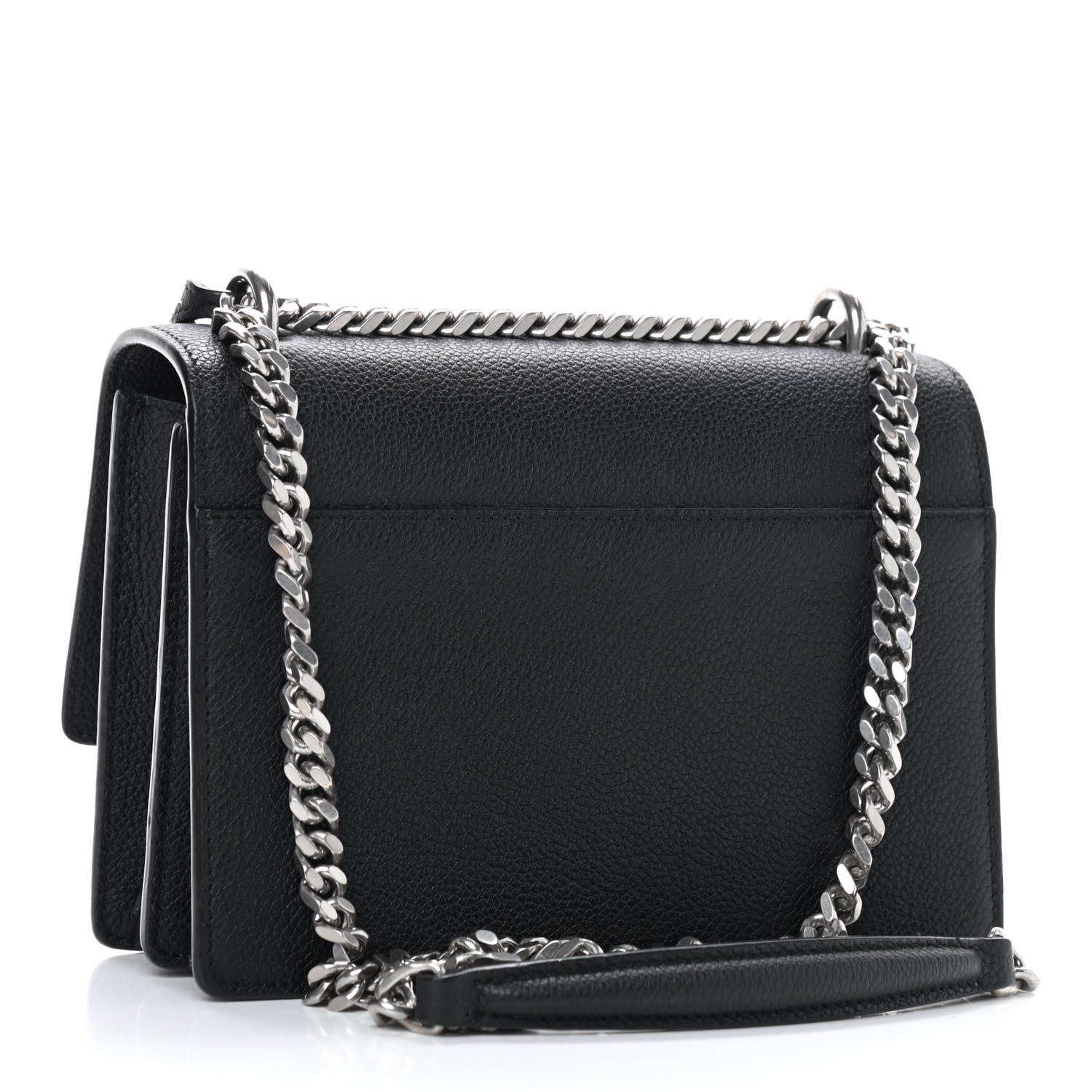Saint Laurent Grained Calfskin Small Monogram Sunset Black 2 of 7