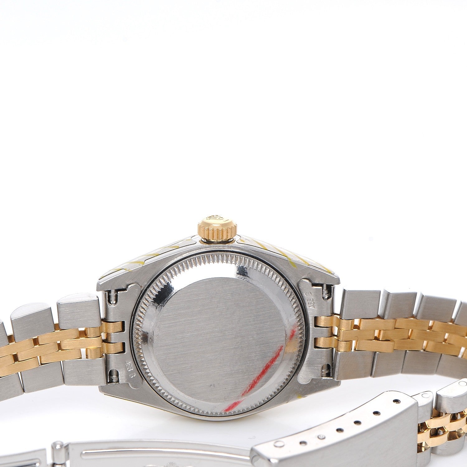 Rolex Stainless Steel 18K Yellow Gold Diamond 26mm Oyster Perpetual Datejust Watch Silver Jubilee 69173 7 of 7