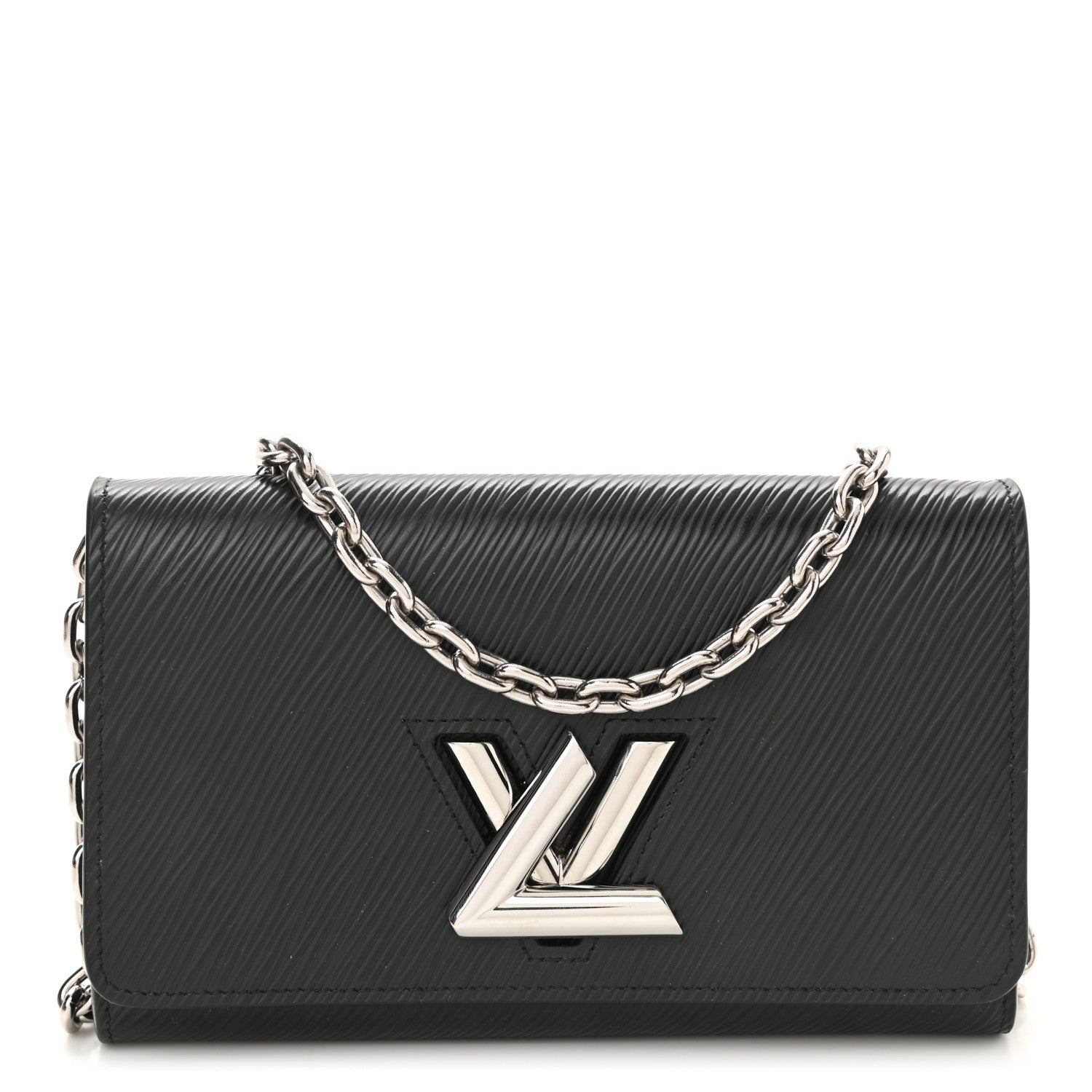 Louis Vuitton Epi Twist Chain Wallet Black 1 of 7