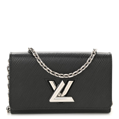 Louis Vuitton Epi Twist Chain Wallet Black 1 of 7