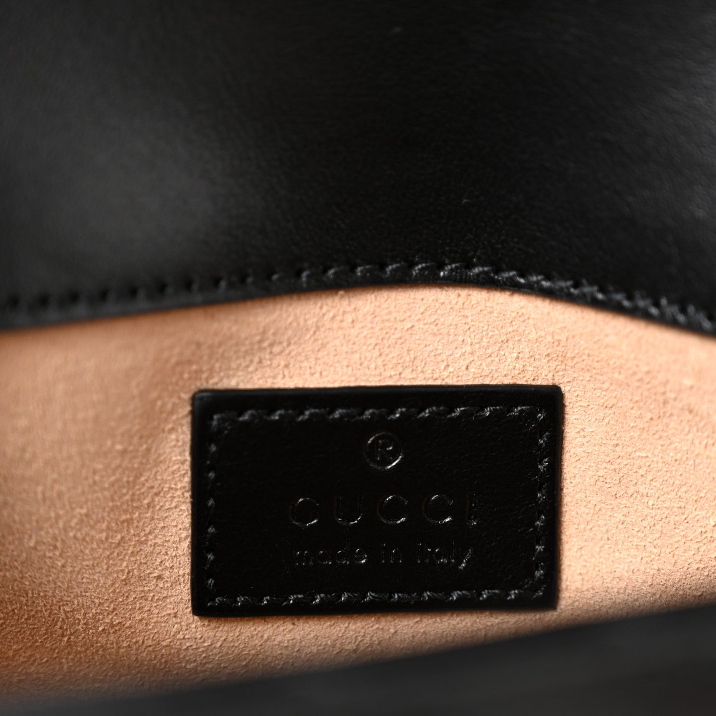Calfskin Matelasse Monochrome GG Marmont Chain Belt Bag Black