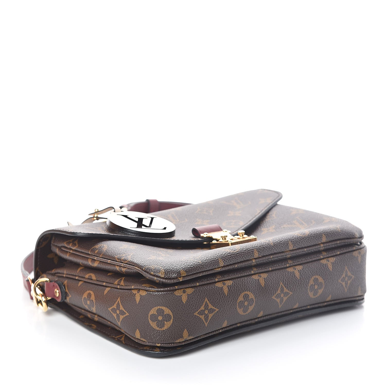 Louis Vuitton Monogram Braided Pochette Metis Safran 4 of 9