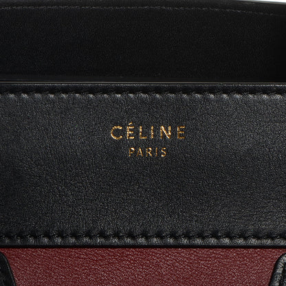 Celine Smooth Calfskin Suede Mini Tri-Color Luggage Rust 9 of 9