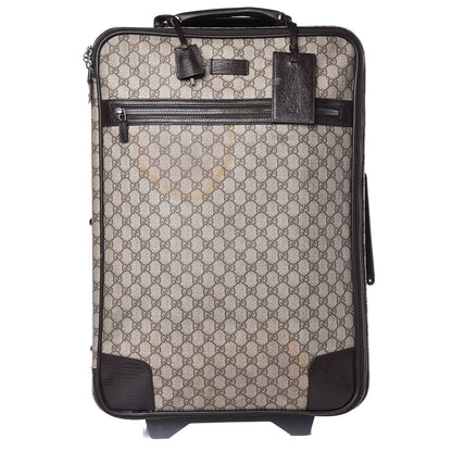 Gucci GG Plus Monogram Small Web Trolley Brown 1 of 41