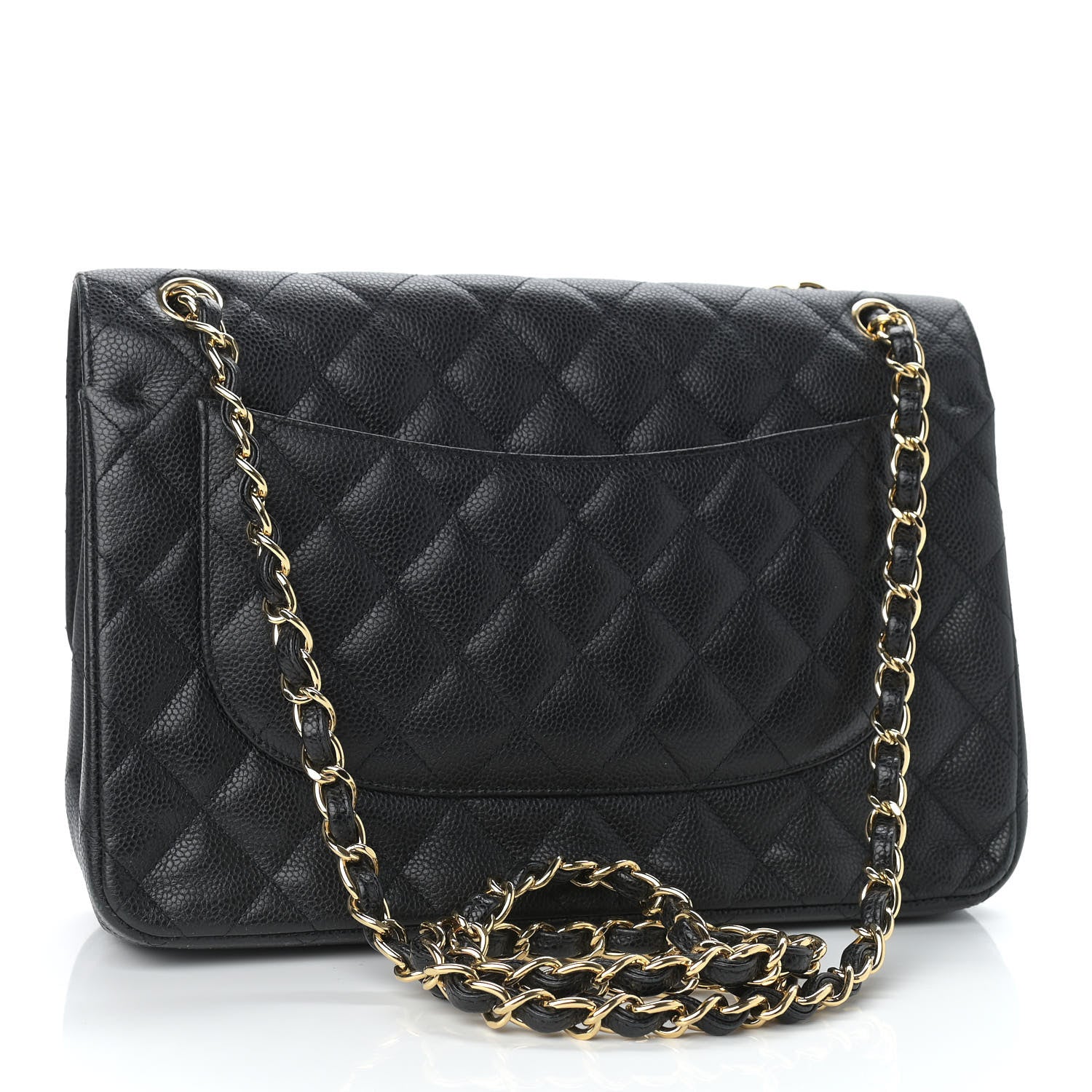 Chanel Caviar Quilted Jumbo Double Flap Black 2 of 9