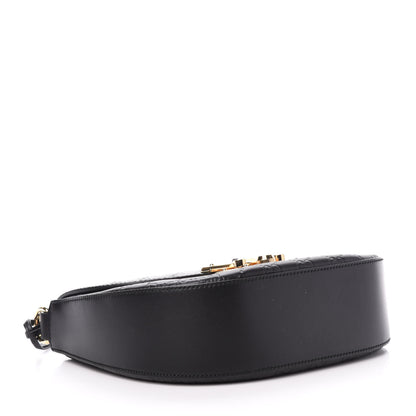 Gucci Guccissima Medium Padlock Messenger Shoulder Bag Black 4 of 12