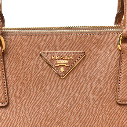 Prada Saffiano Lux Extra Large Galleria Double Zip Tote Caramel 8 of 10