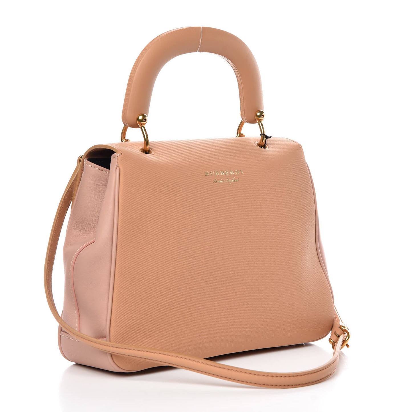 Trench Calfskin Medium DK88 Top Handle Bag Ash Rose Clementine