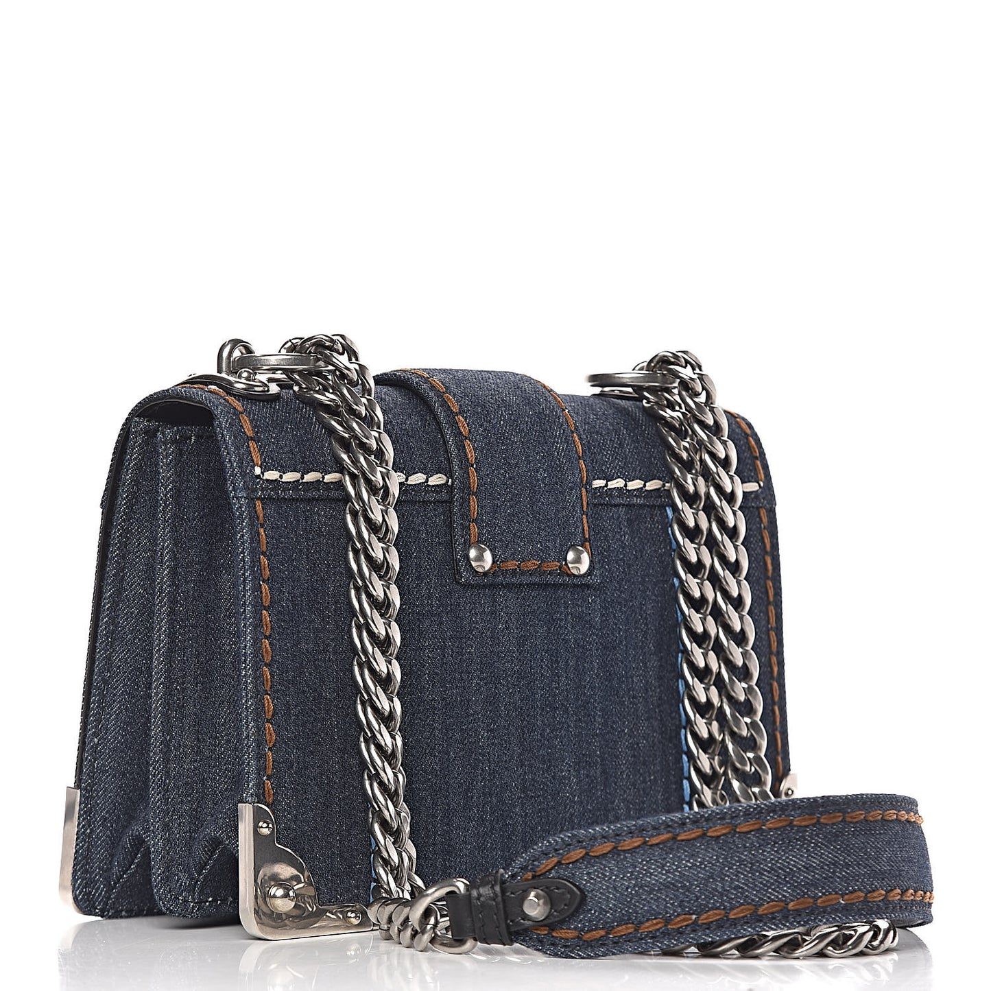 Denim Small Cahier Bag Blue