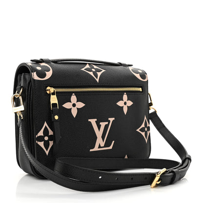 Louis Vuitton Empreinte Monogram Giant Pochette Metis Black Beige 3 of 8