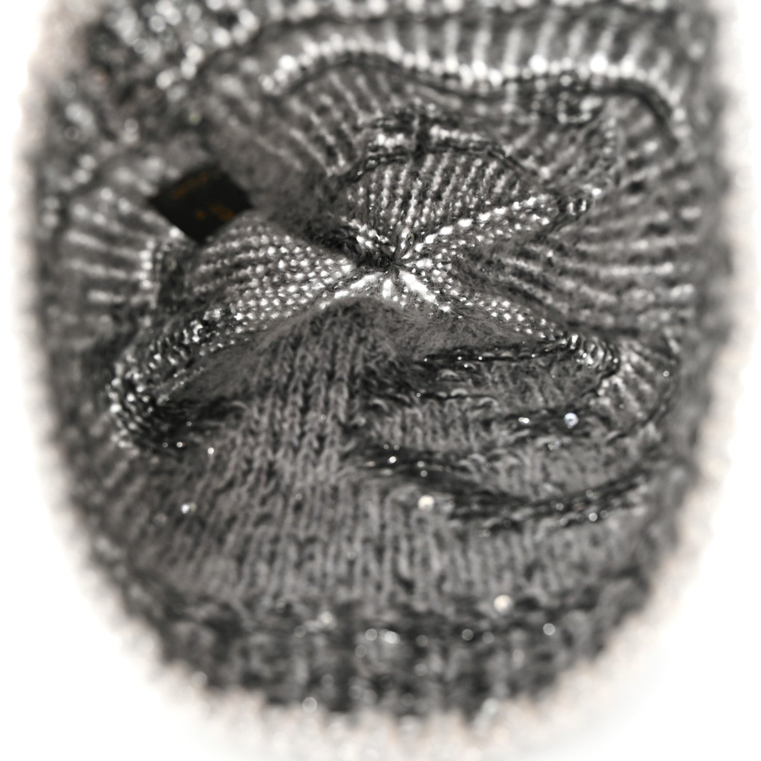 Louis Vuitton Monogram Glitter Sunset Beanie Hat Grey 4 of 5