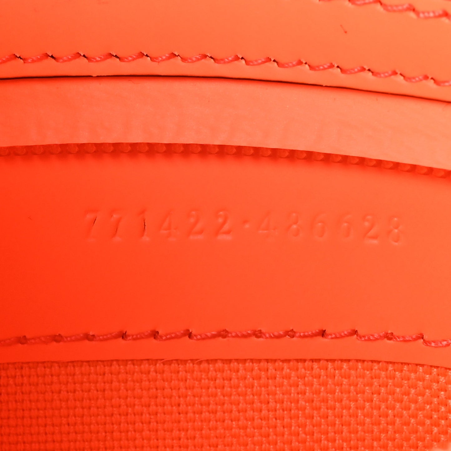 Rubber Effect Monogram GG Belt Bag New Orange Fluo
