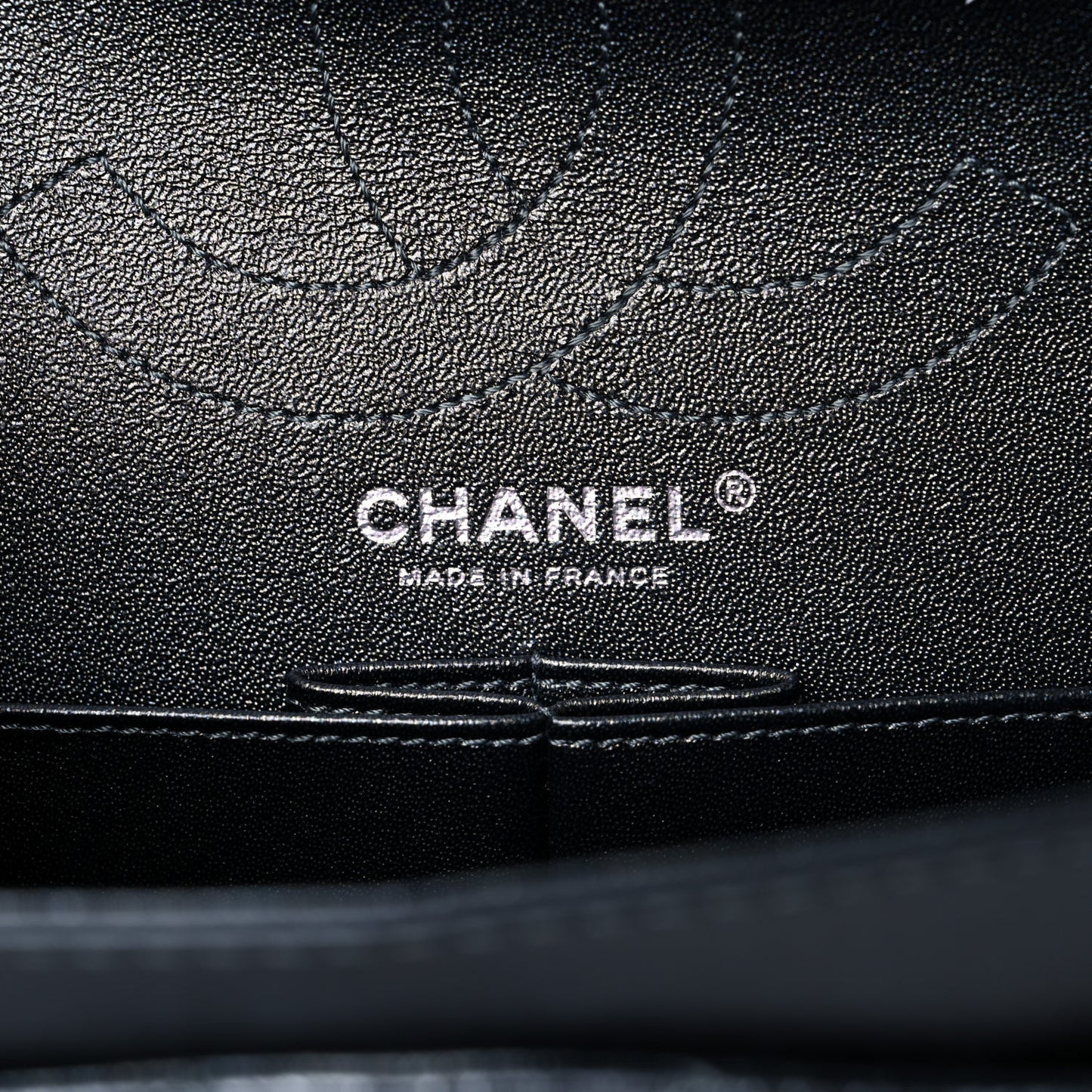 Metallic Crumpled Calfskin Quilted 2.55 Reissue 226 Flap Charcoal