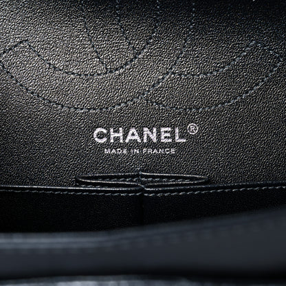 Chanel Metallic Crumpled Calfskin Quilted 2.55 Reissue 226 Flap Charcoal 6 of 12