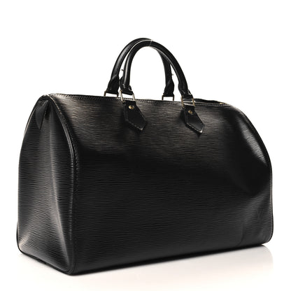 Louis Vuitton Epi Speedy 35 Black 3 of 13