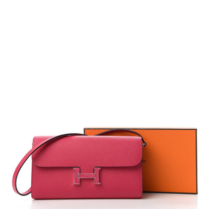 Hermes Epsom Lizard Constance Wallet To Go Rose Mexico 11 of 11