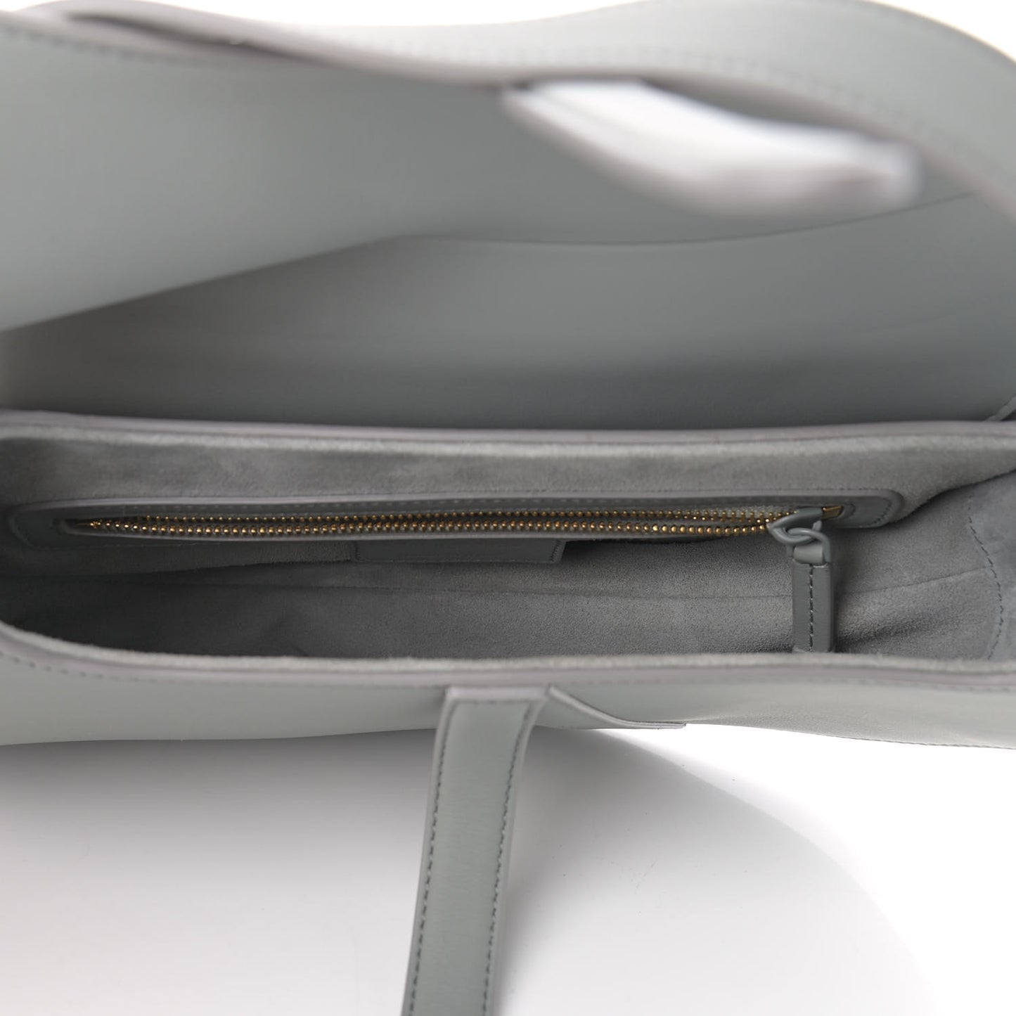 Ultra Matte Calfskin Saddle Bag Grey