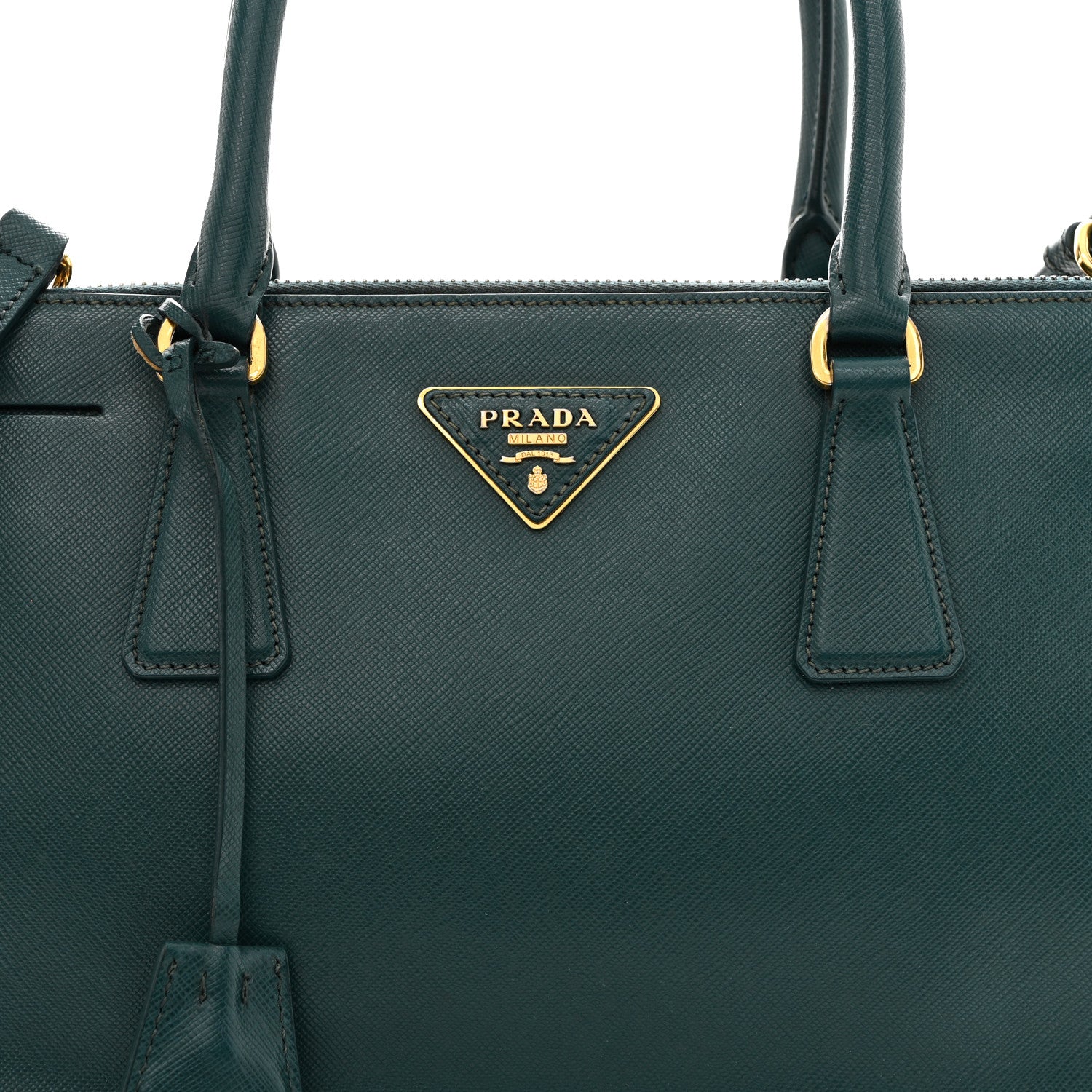 Prada Saffiano Medium Galleria Double Zip Tote Ottanio 9 of 17