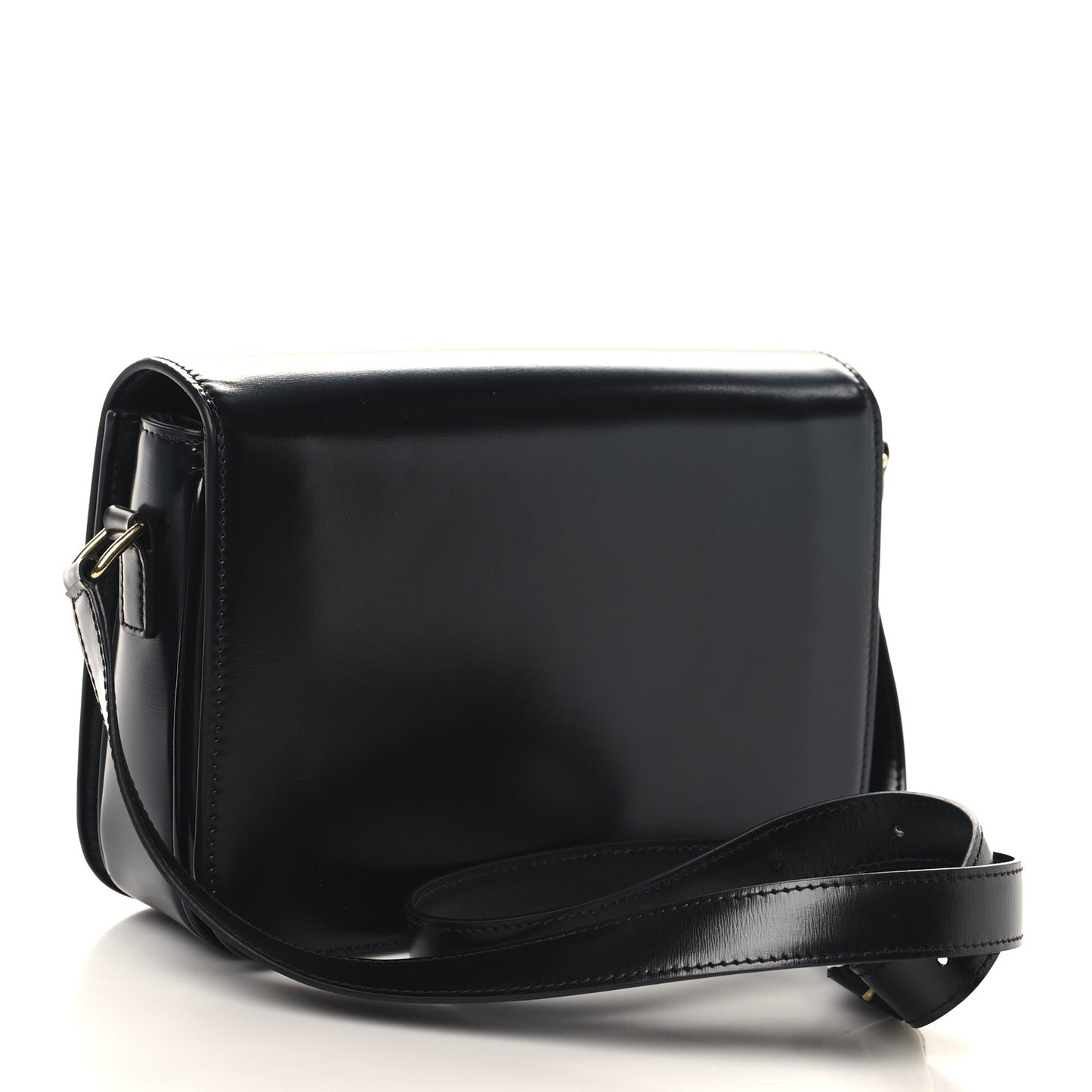 Shiny Calfskin Medium Triomphe Black