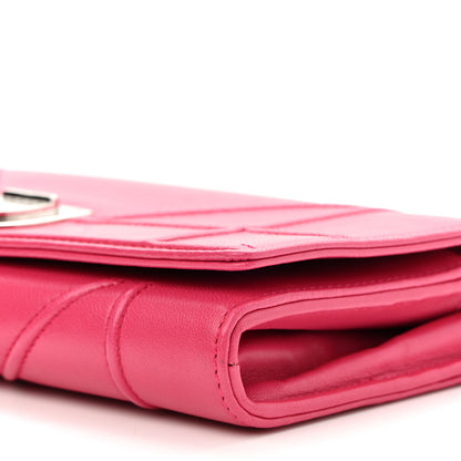 Christian Dior Lambskin Diorama Croisiere Chain Wallet Fuchsia 9 of 10