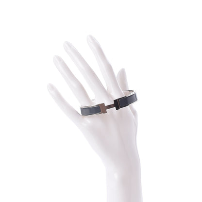 Hermes Matte Enamel Narrow Clic Clac HH Bracelet GM Slate 2 of 5