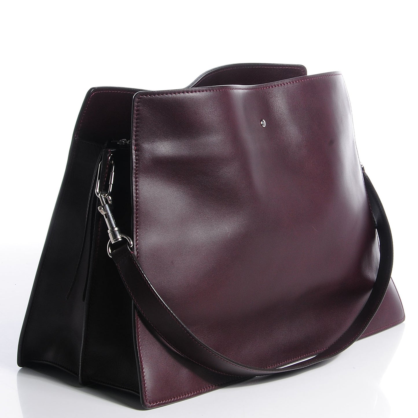 Smooth Calfskin New Shoulder Bag Burgundy