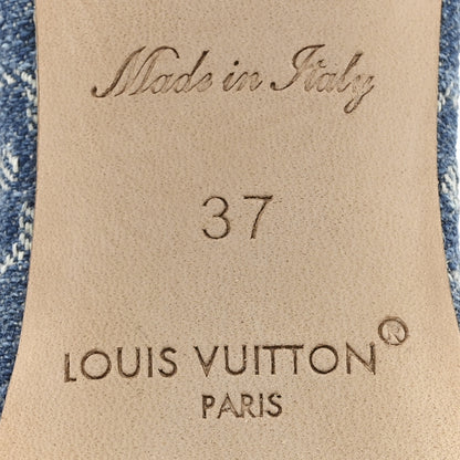 Louis Vuitton LV X TM Monogram Denim Cerises Lily Mules 37 Blue 9 of 9