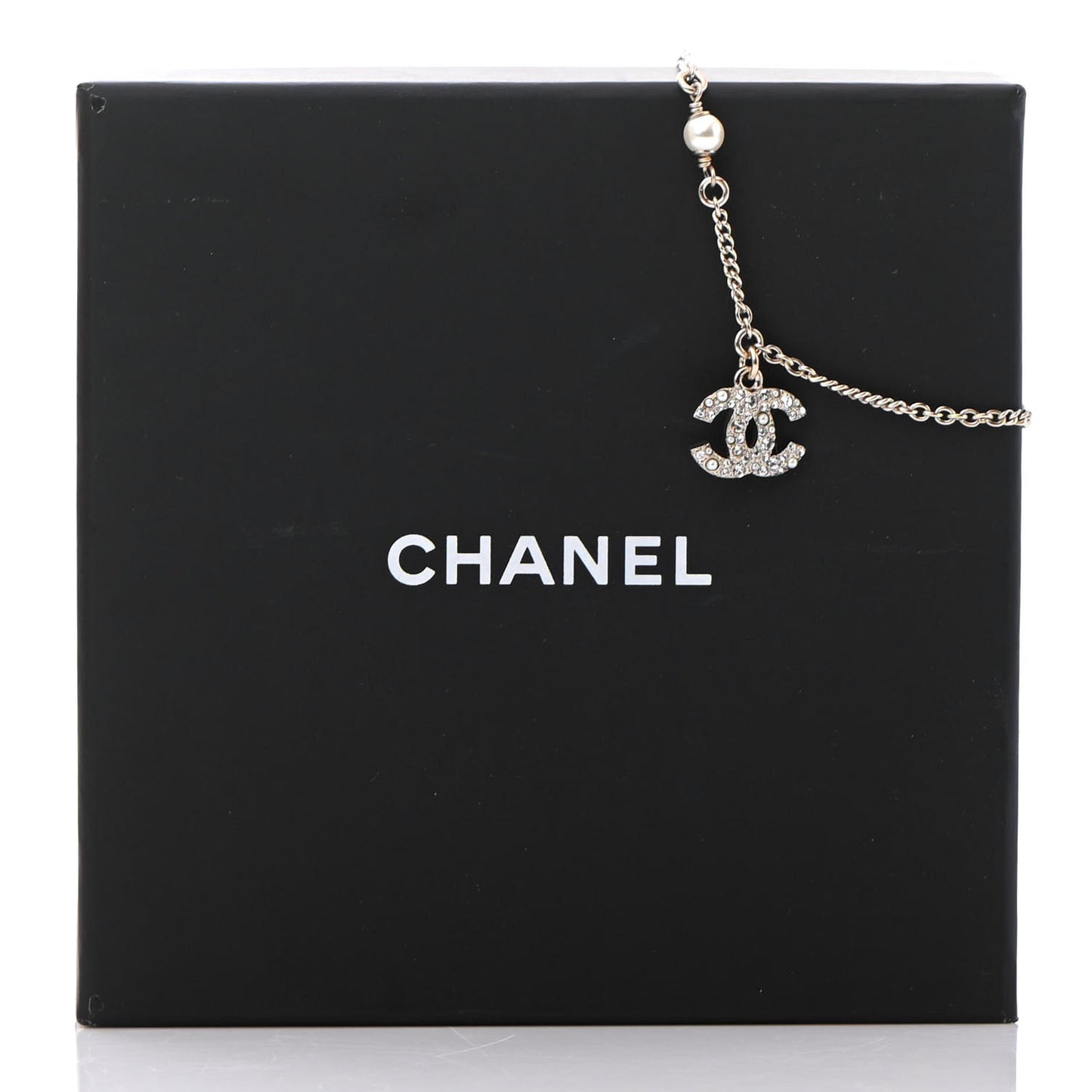 Pearl Crystal CC Bracelet Gold