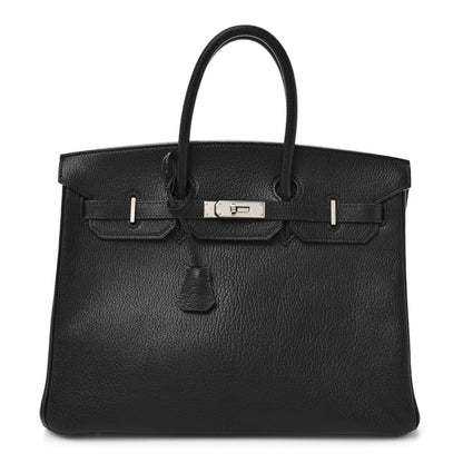 Hermes Chevre De Coromandel Birkin 35 Black 1 of 17