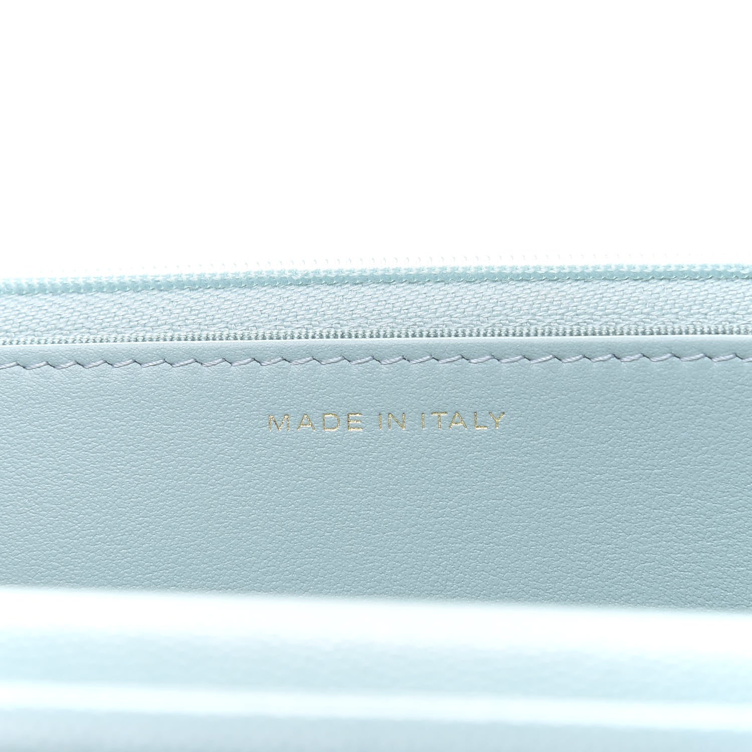 Chanel Caviar Quilted Wallet On Chain WOC Light Blue 11 of 14