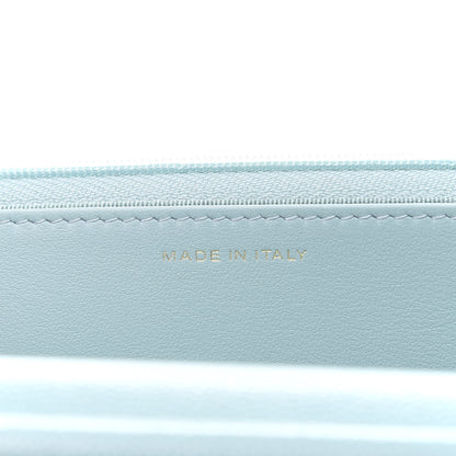 Chanel Caviar Quilted Wallet On Chain WOC Light Blue 11 of 14