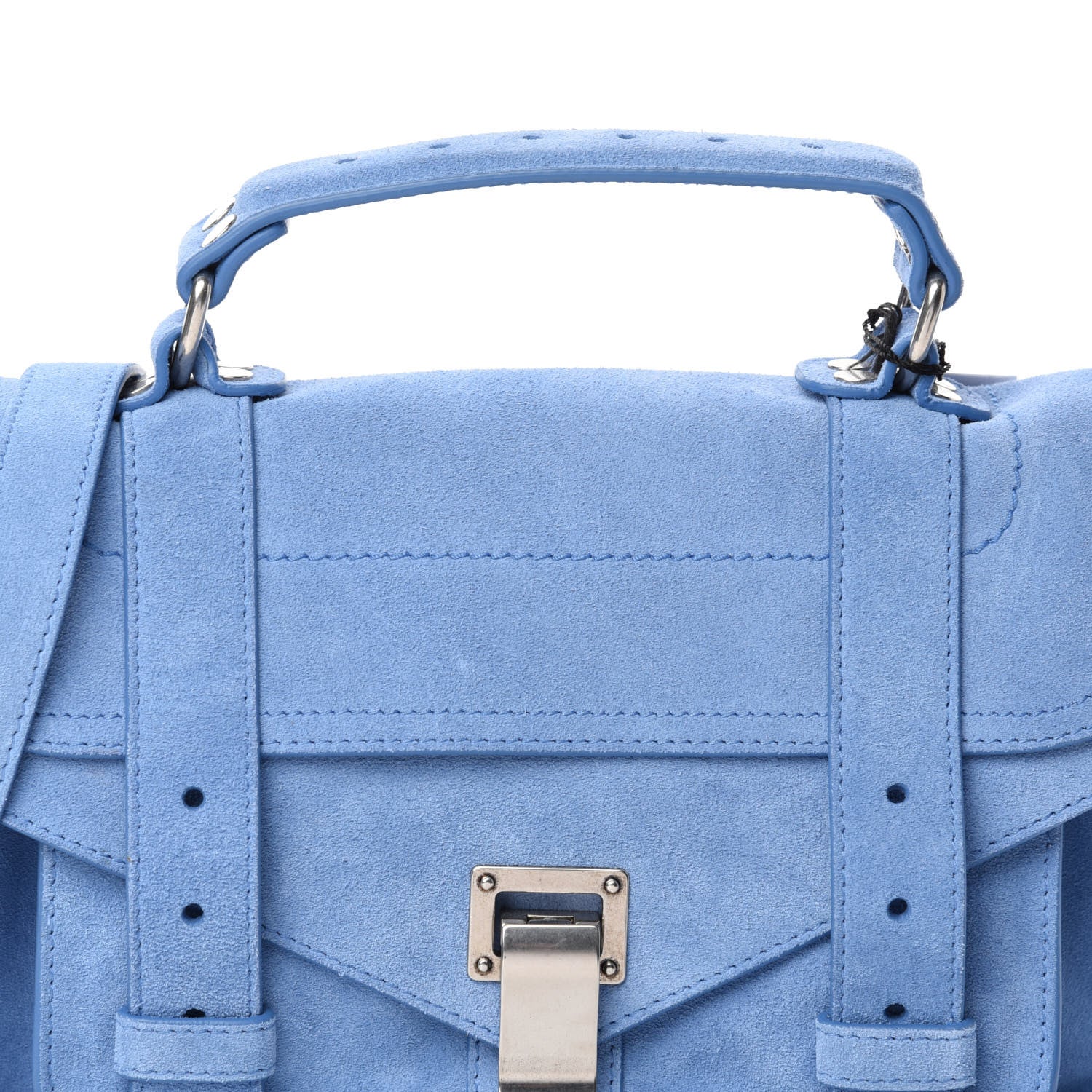Proenza Schouler Suede Tiny PS1 Satchel Slate Blue 11 of 11