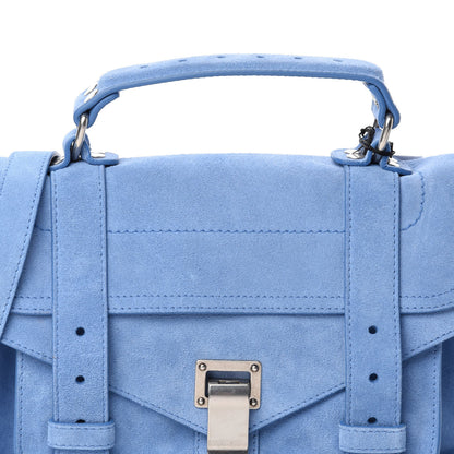 Proenza Schouler Suede Tiny PS1 Satchel Slate Blue 11 of 11