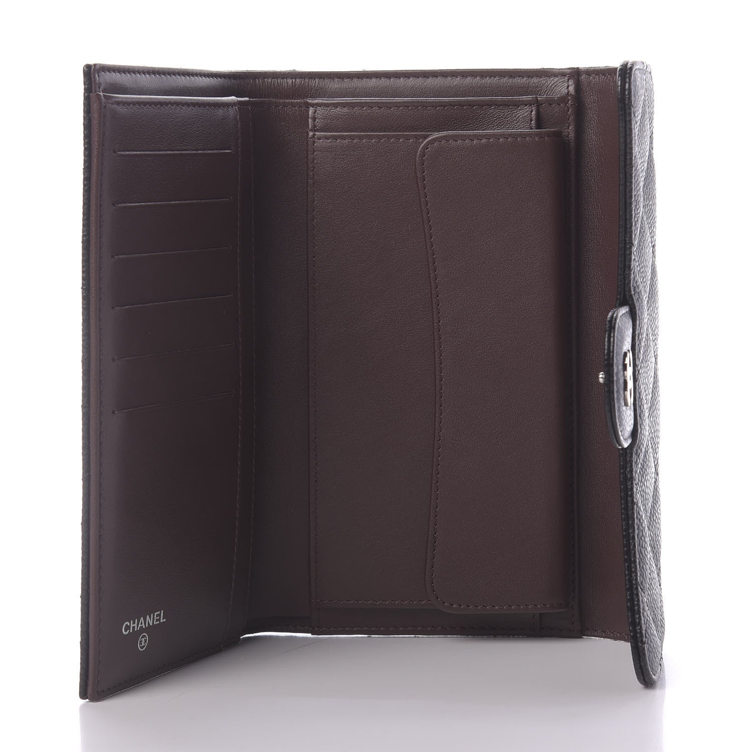 Chanel Caviar Quilted Large Flap Wallet Black 5 of 10