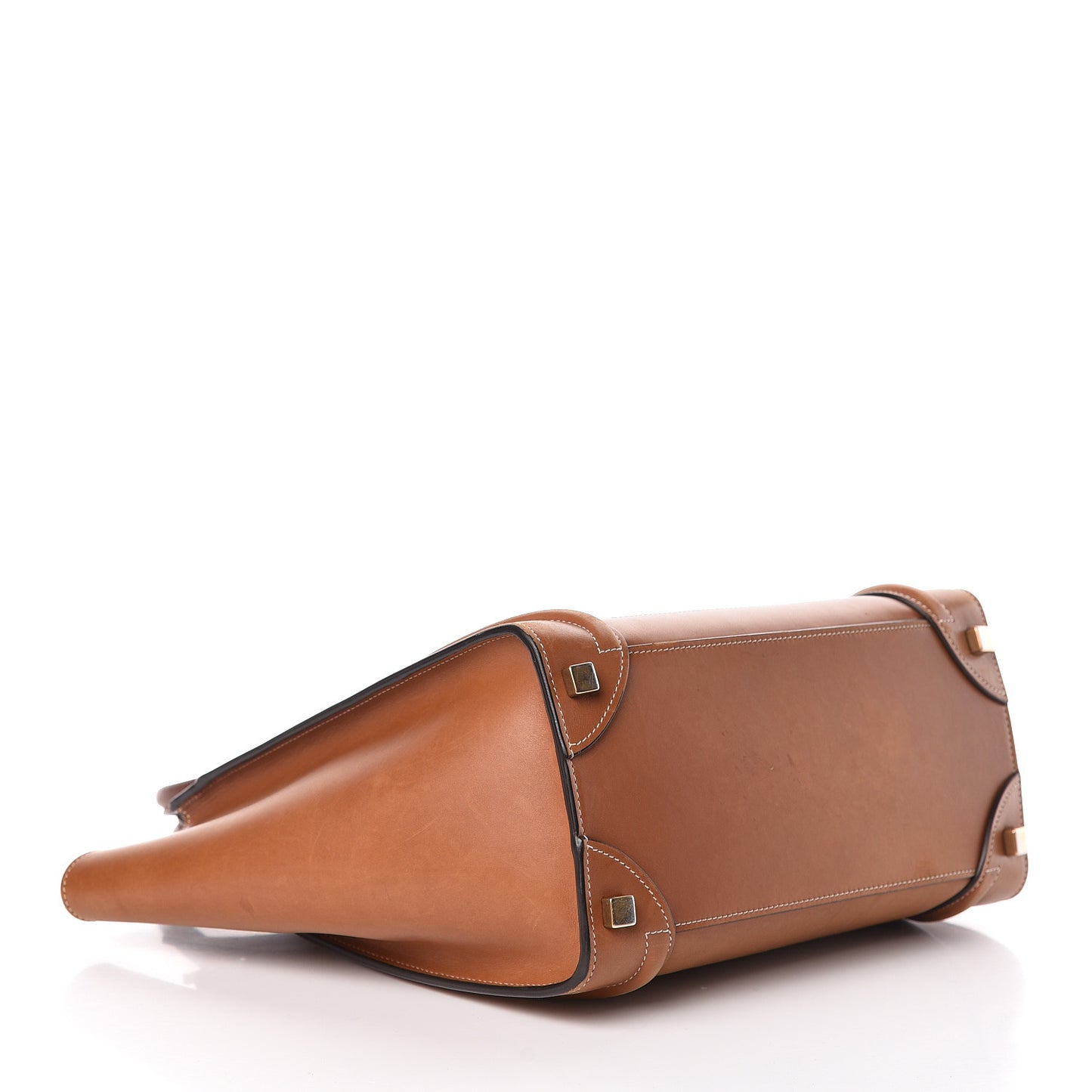 Natural Calfskin Micro Luggage Tan