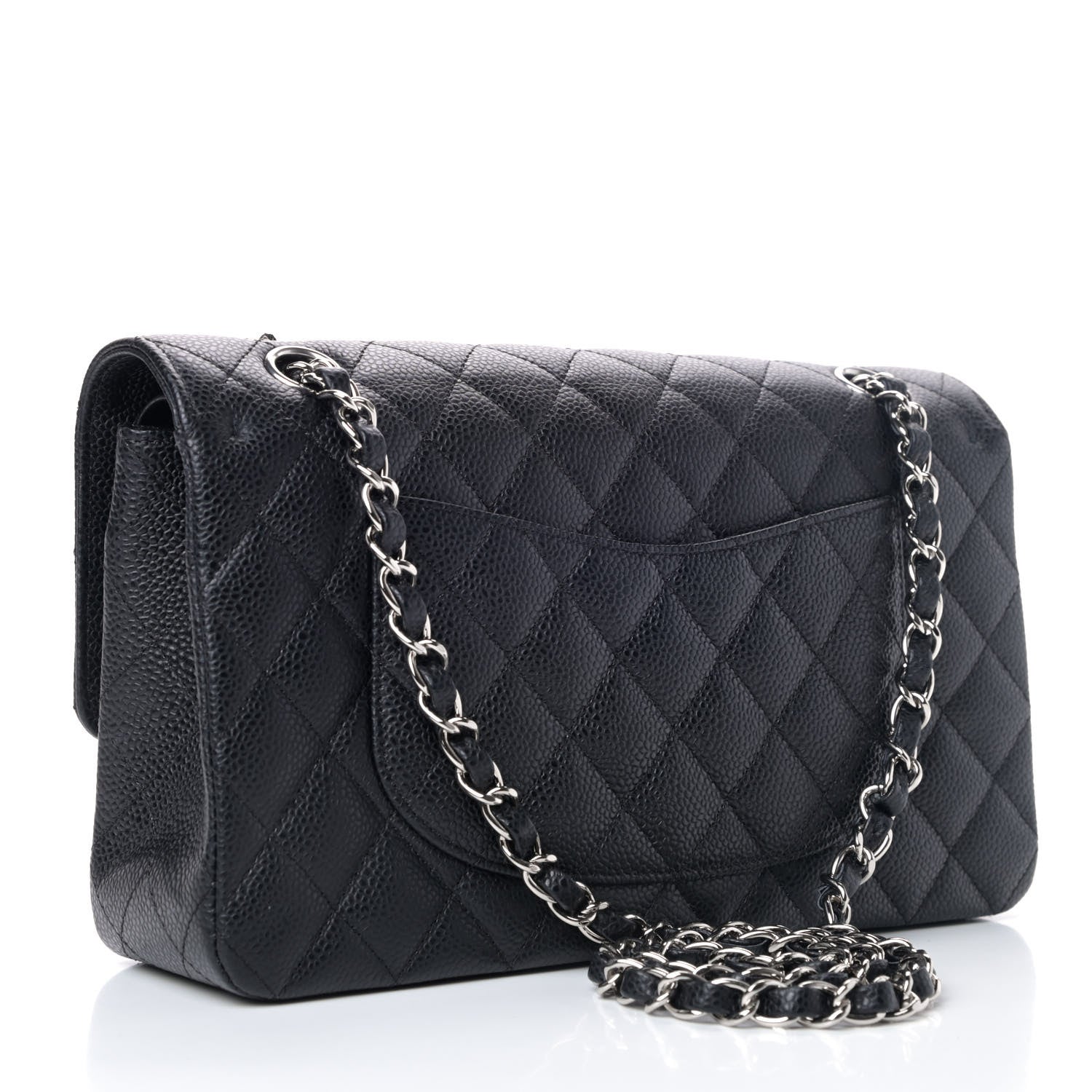 Chanel Caviar Quilted Medium Double Flap Black 2 of 4