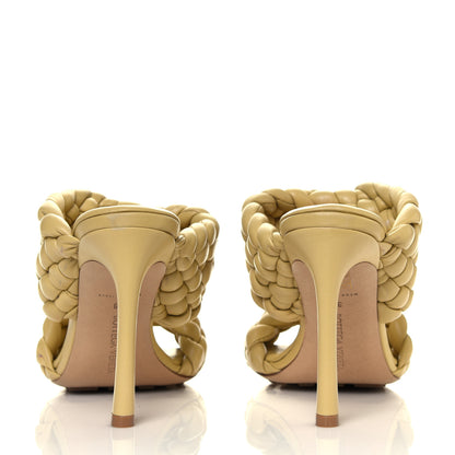 Bottega Veneta Nappa Twisted Padded Intrecciato Curve Slide Sandals 38 Tapioca 5 of 6