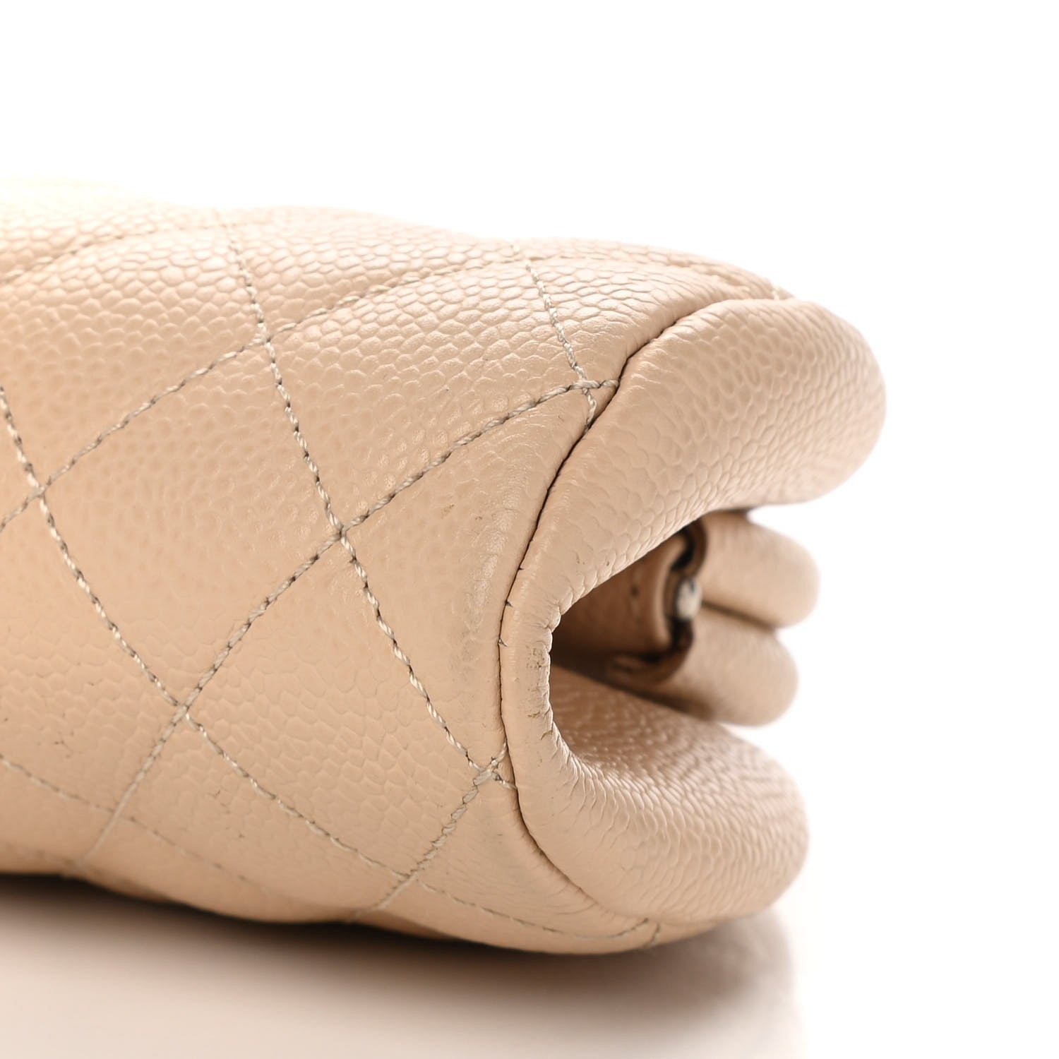 Chanel Caviar Quilted Timeless Clutch Beige Clair 8 of 9