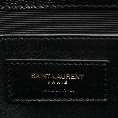 Saint Laurent Grain De Poudre Classic Monogram Kate Clutch Black 6 of 7