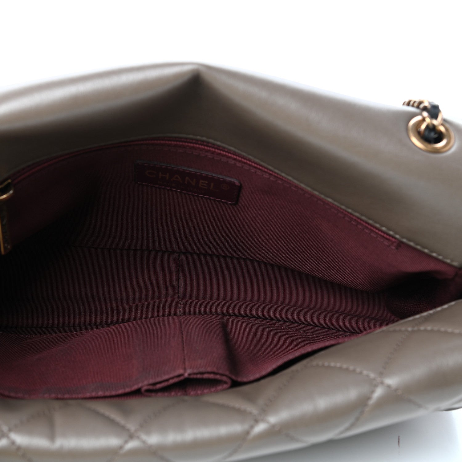 Chanel Lambskin Quilted Tri-Color Double Flap Black Taupe Brown 5 of 10