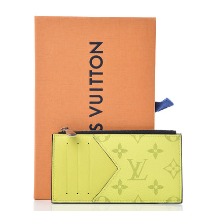 Louis Vuitton Monogram Taiga Coin Card Holder Yellow 7 of 7