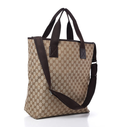 Louis Vuitton GUCCI GG Monogram Medium Handle Vertical Tote Brown 3 of 10