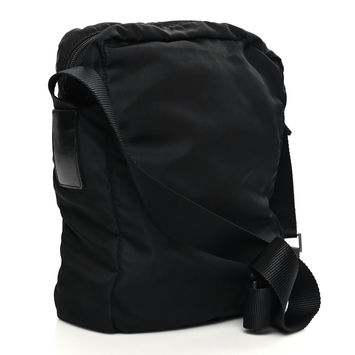 Prada Nylon Flat Messenger Bag Black 3 of 10