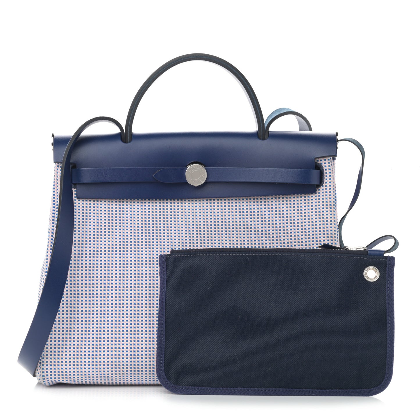 Criss Viking Vache Hunter Herbag Zip Retourne 31 PM Ecru Mauve Bleu