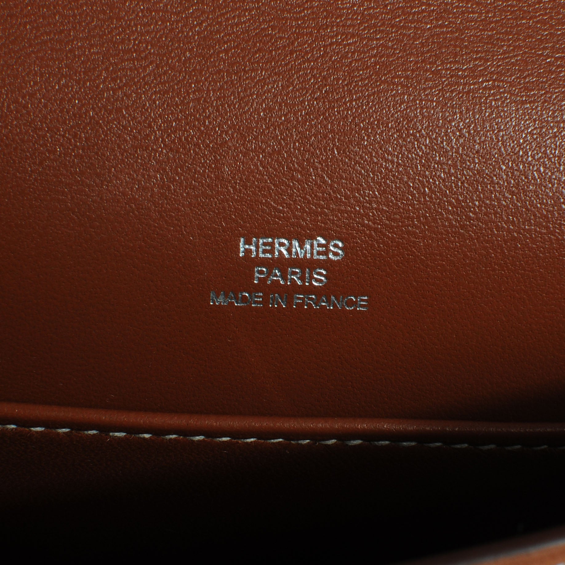Hermes Tadelakt Kelly Pochette Clutch Fauve 7 of 8