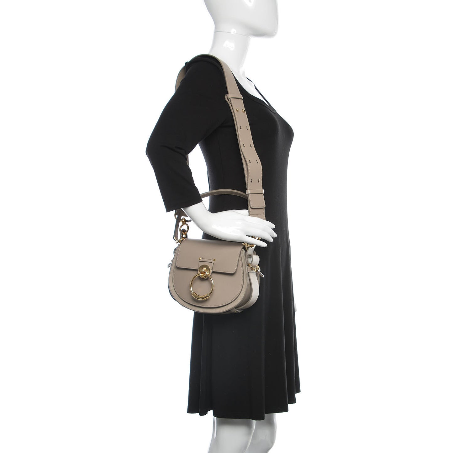 Calfskin Small Tess Bag Motty Grey
