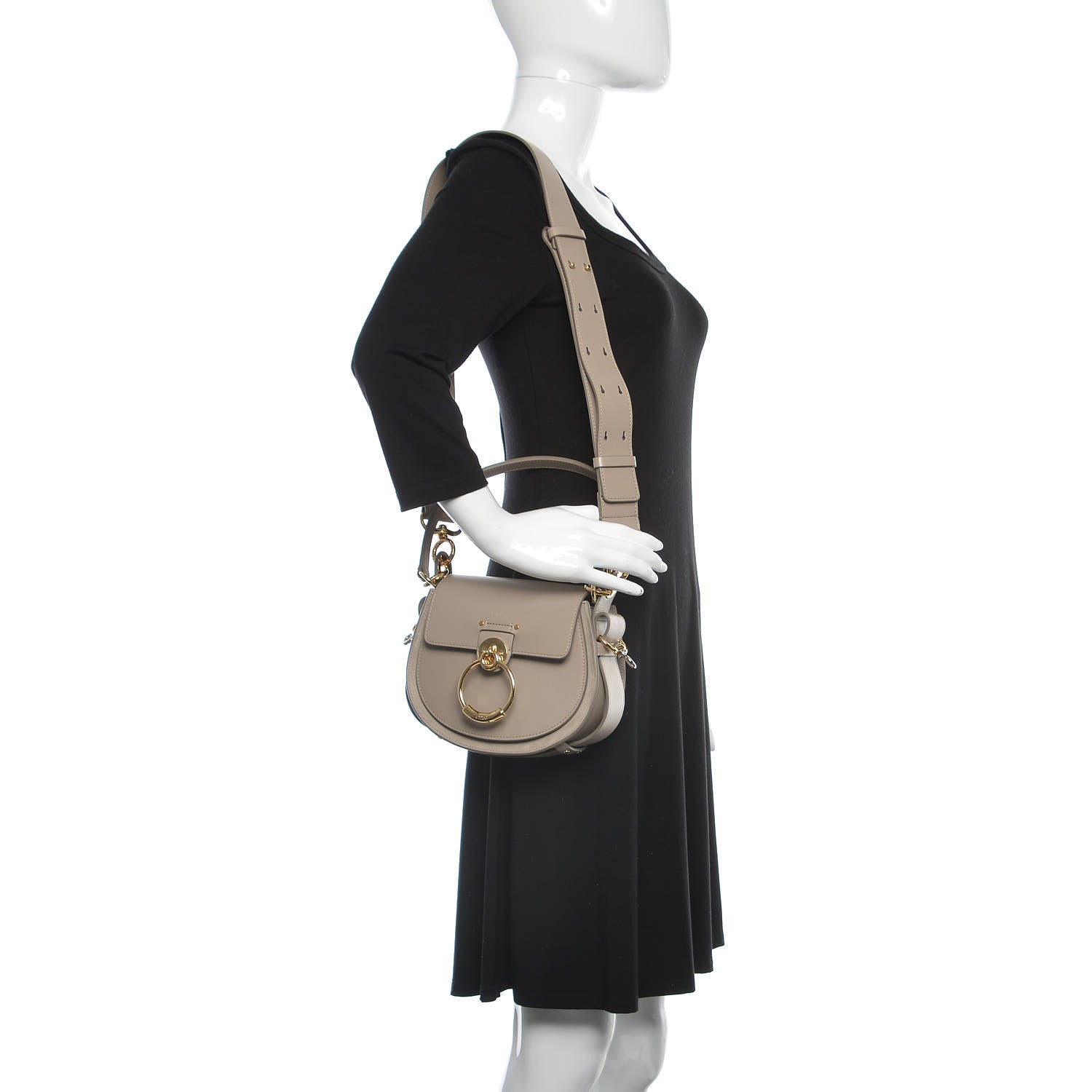 Chloe Calfskin Small Tess Bag Motty Grey 2 of 9