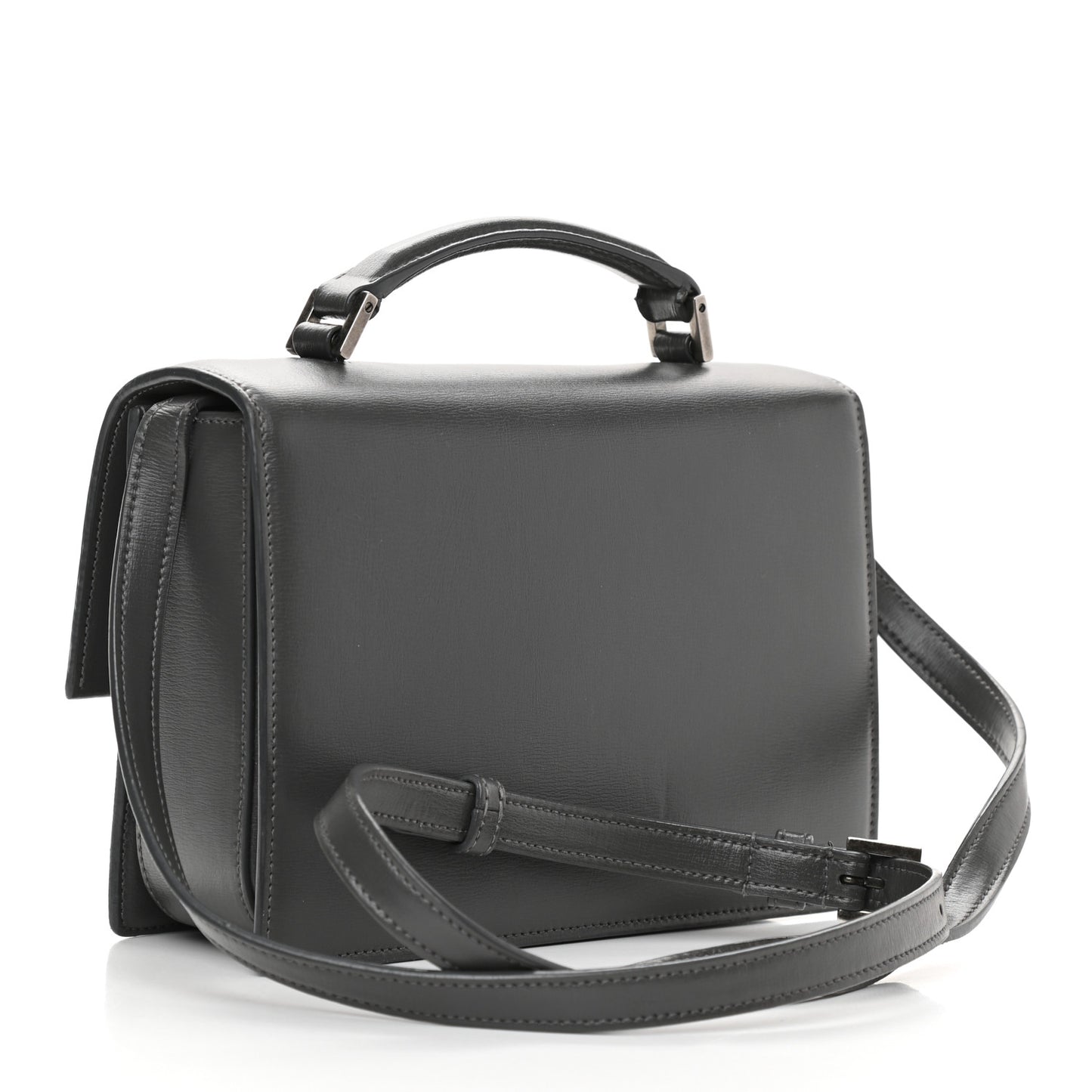 Smooth Calfskin Suede Medium Bellechasse Grey