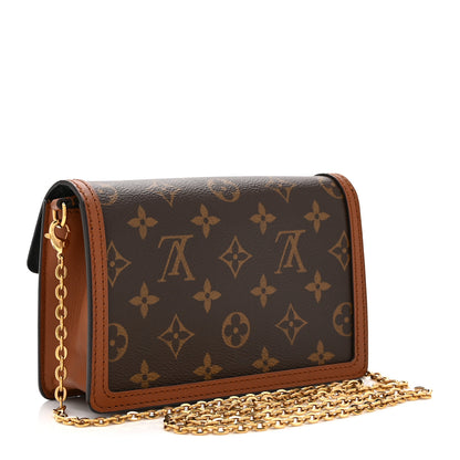 Louis Vuitton Reverse Monogram Dauphine Chain Wallet 3 of 9